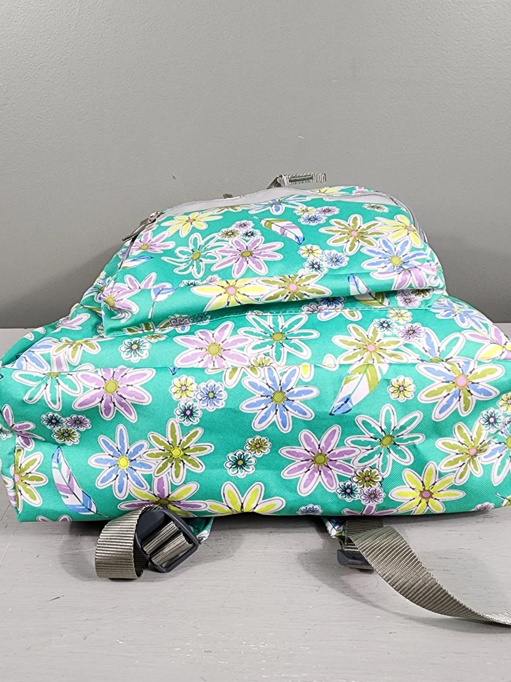 LL Bean Original Backpack Book Pack School Emeral Lazy Daisy 24L New